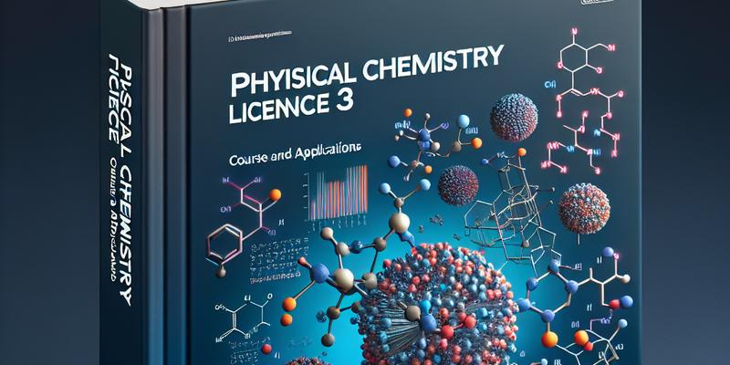 Chimie Physique Licence 3 : Cours et Applications Chimie Physique Licence 3 : Cours et Applications